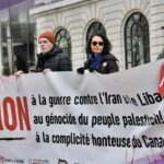 Cientos marchan en Montreal contra “guerra imperialista en Irán”